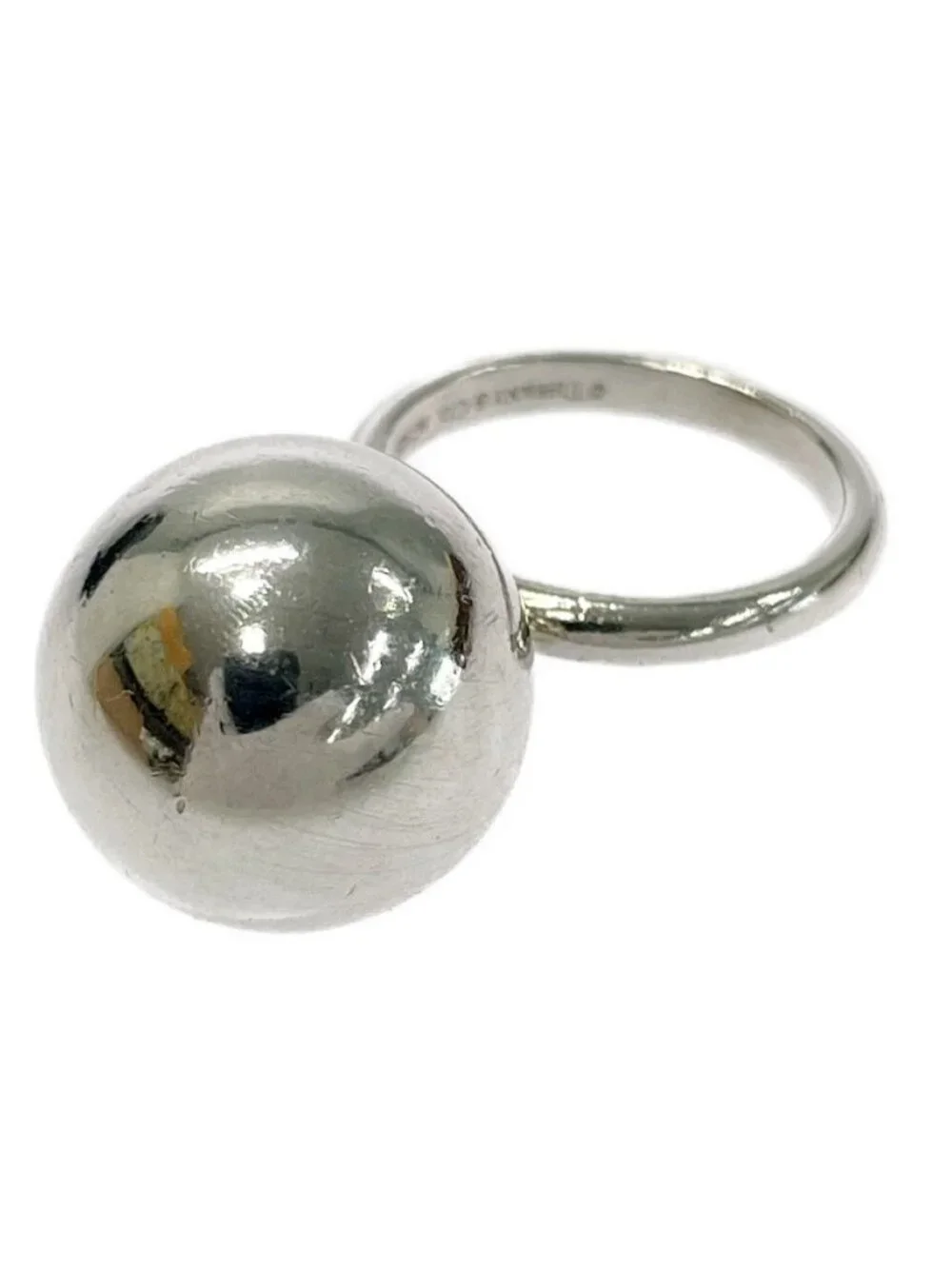 Tiffany & Co Silver HardWear Ball Ring